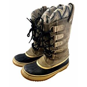 SOREL Women's 7.5 Joan of Arctic Winter Waterproof Snow Boots NL2142-383 Olive
